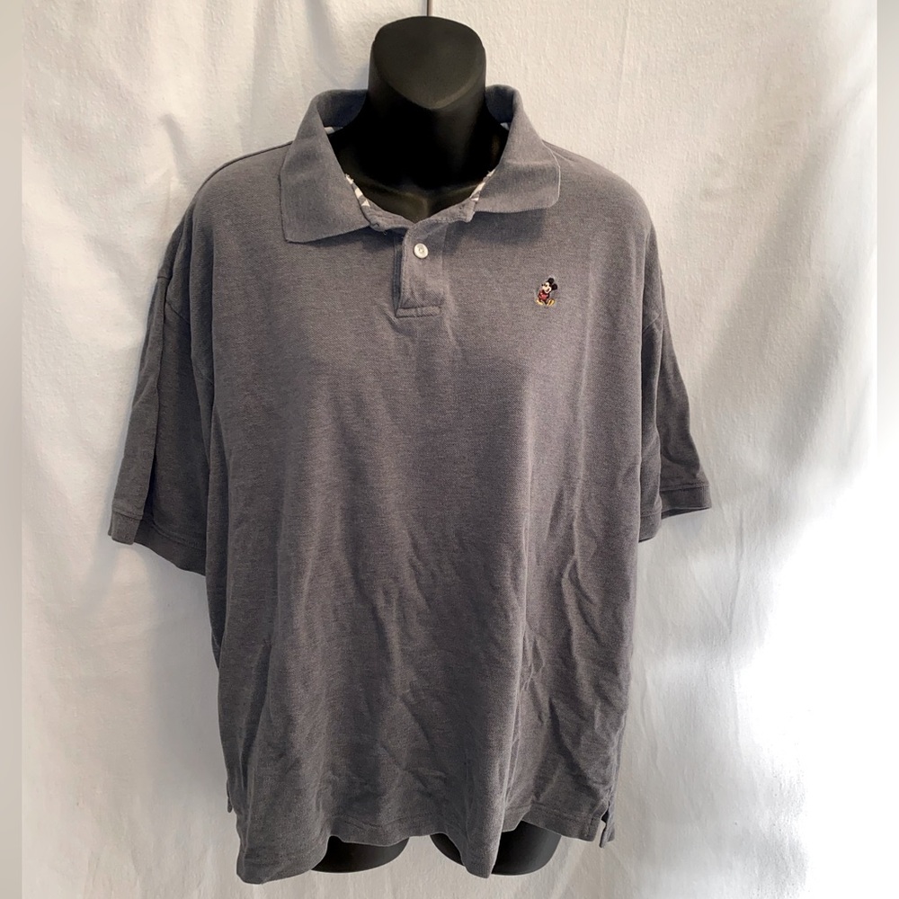 Grey Mickey Mouse polo walt disney size large